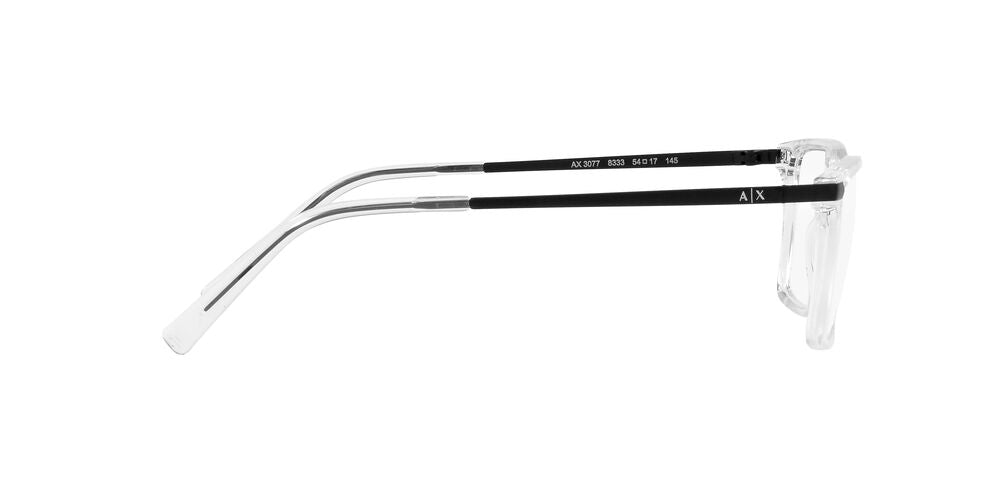 Lentes Oftálmicos Armani Exchange AX3077 Transp/Negro