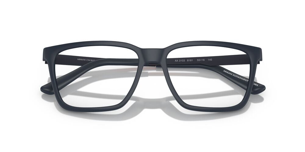 Lentes Oftálmicos Armani Exchange AX3103 Azul Mate