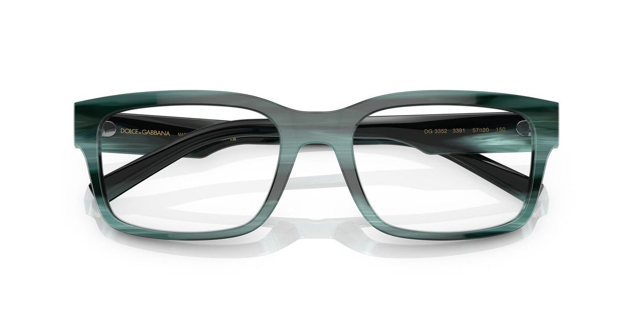 Lentes Oftálmicos Dolce & Gabbana DG3352 Celeste/Negro