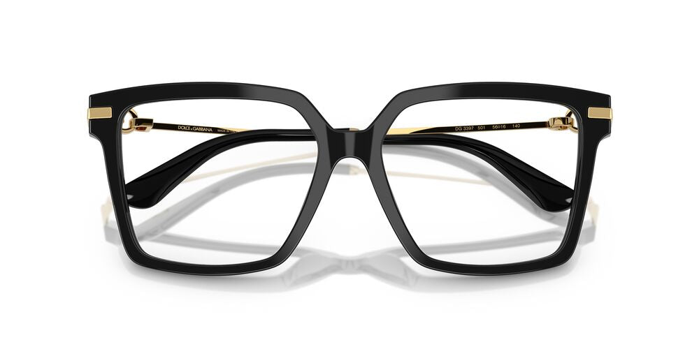 Lentes Oftálmicos Dolce & Gabbana DG3397 Negro/Dorado