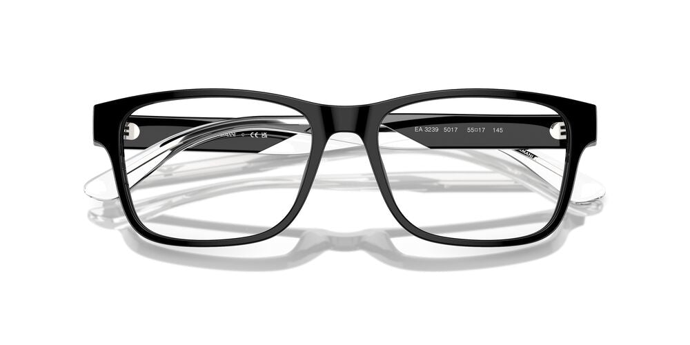 Lentes Oftálmicos Emporio Armani EA3239 Negro Transparente
