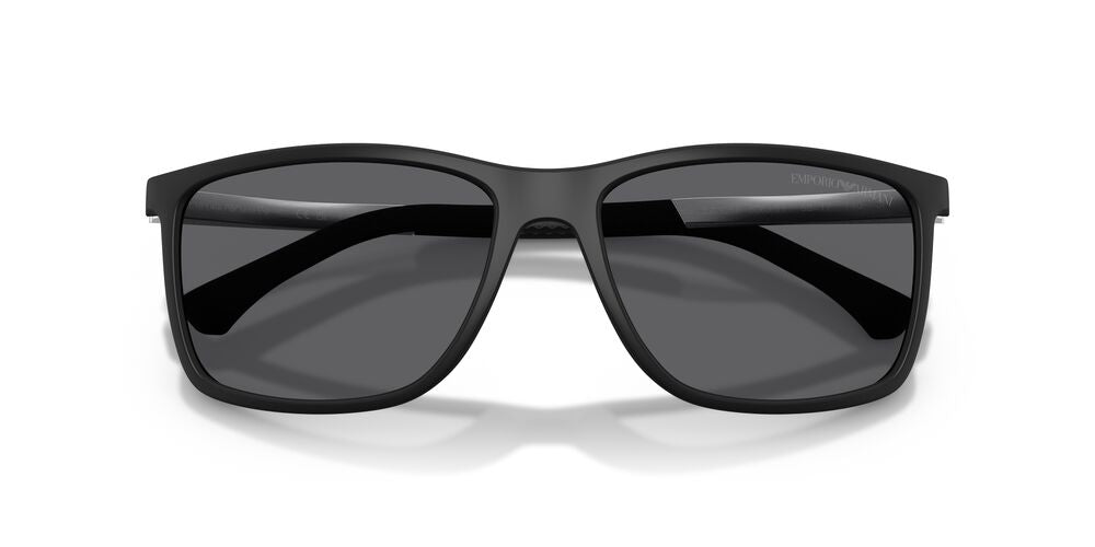 Lentes De Sol Emporio Armani EA4058 Negro/Plateado