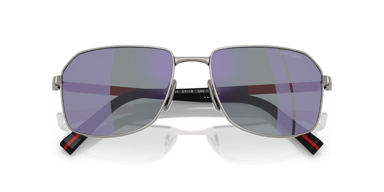 Lentes De Sol Prada Linea Rossa SPSA51 Plateado Oscuro