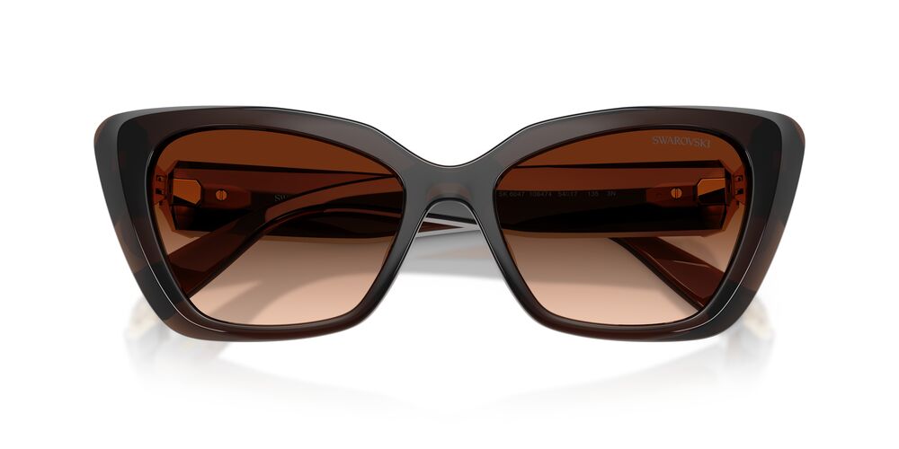 Lentes De Sol Swarovski SK6047 Cafe Transparente
