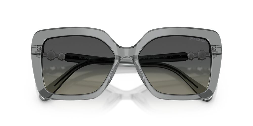 Lentes De Sol Swarovski SK6049 Gris Transparente