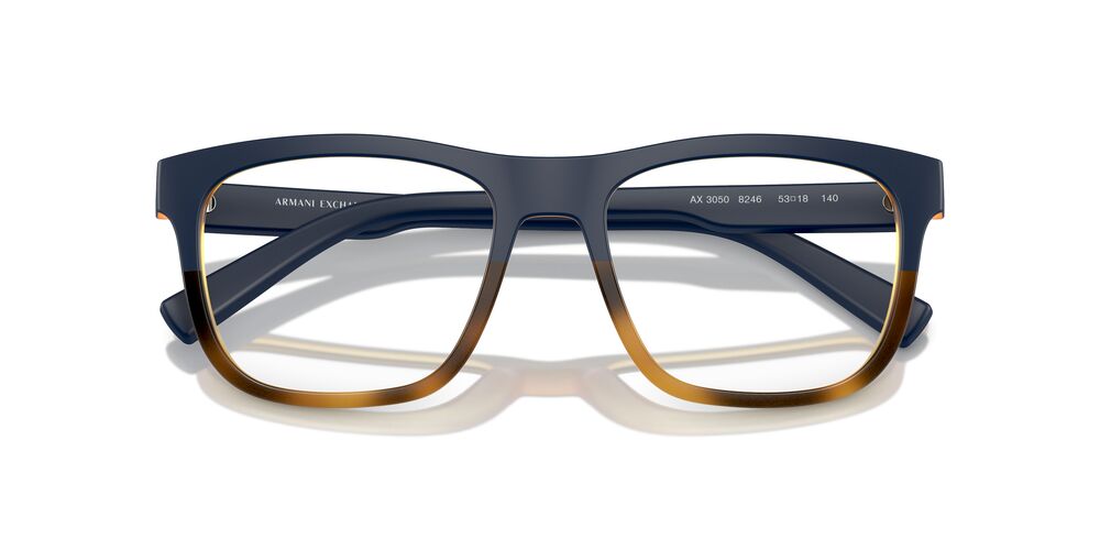 Lentes Oftálmicos Armani Exchange AX3050 Azul/Cafe