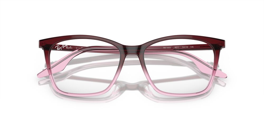 Lentes Oftálmicos Ray-Ban RX5422 Rojo Transparente