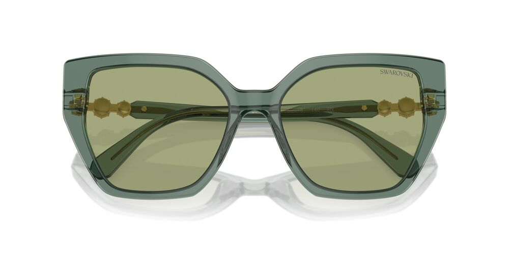 Lentes De Sol Swarovski SK6016 Verde Transparente