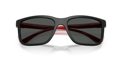 Lentes De Sol Arnette AN4359 Negro Mate/Rojo