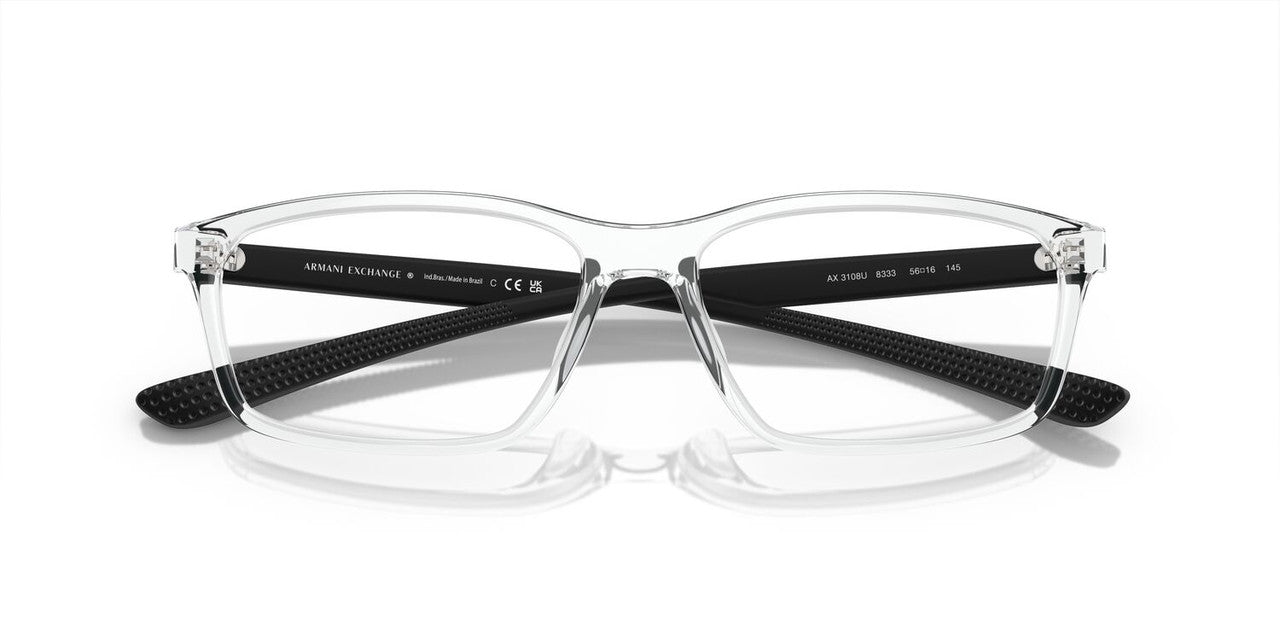 Lentes Oftálmicos Armani Exchange AX3108U Transparente/Negro