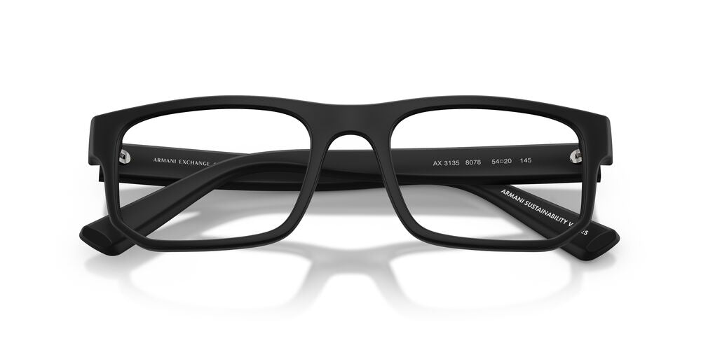 Lentes Oftálmicos Armani Exchange AX3135 Negro Mate