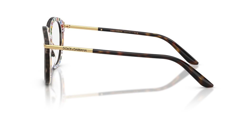 Lentes Oftálmicos Dolce & Gabbana DG3410 Carey/Blanco