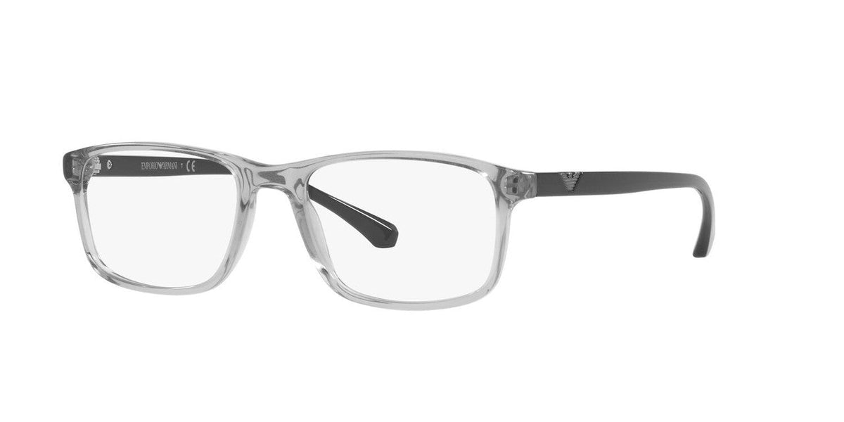 Lentes Oftálmicos Emporio Armani EA3098 Gris Transp/Negro