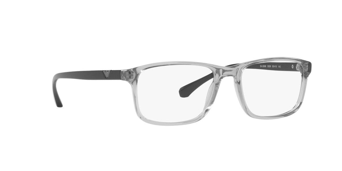 Lentes Oftálmicos Emporio Armani EA3098 Gris Transp/Negro