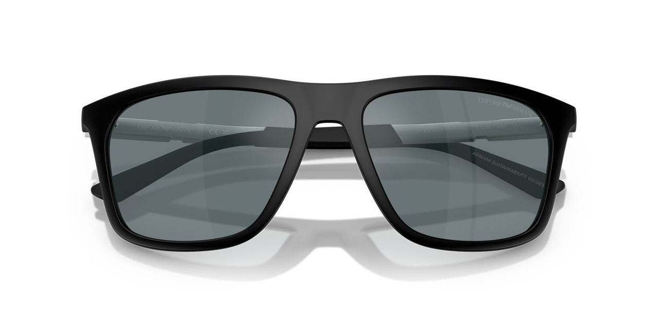 Lentes De Sol Emporio Armani EA4237 Negro Mate/Plateado
