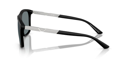 Lentes De Sol Emporio Armani EA4237 Negro Mate/Plateado