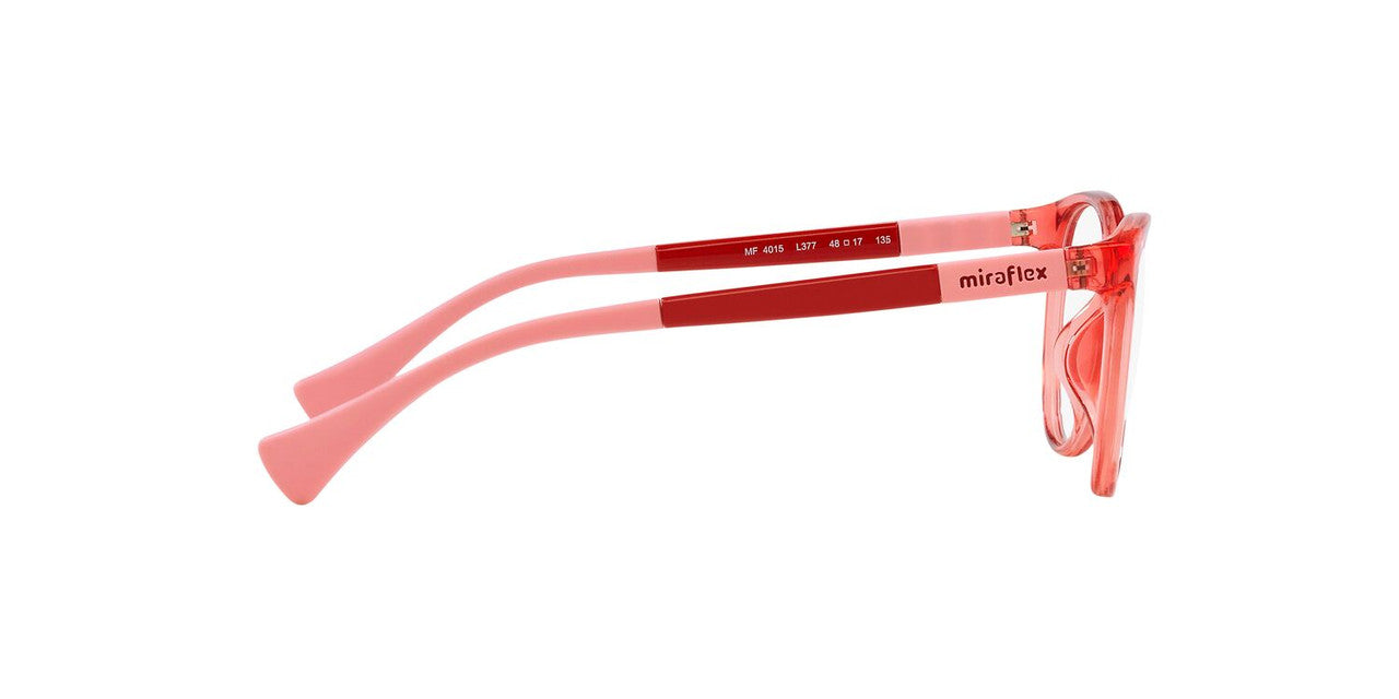 Lentes Oftálmicos Miraflex Jr MF4015 Rojo Transparente