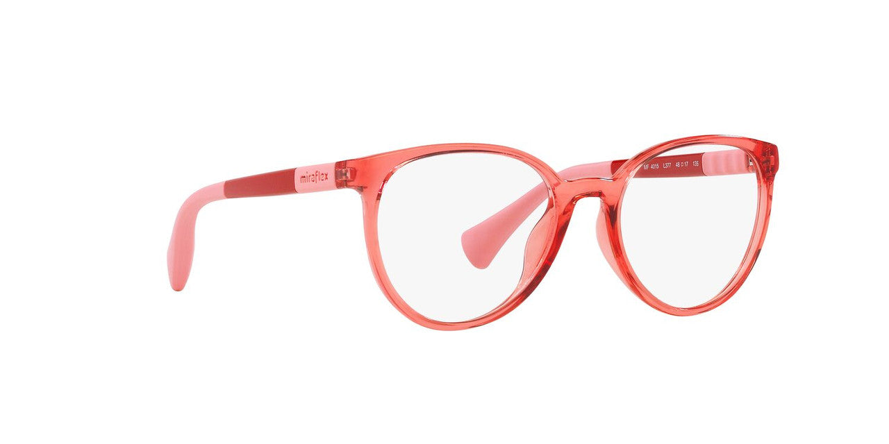 Lentes Oftálmicos Miraflex Jr MF4015 Rojo Transparente