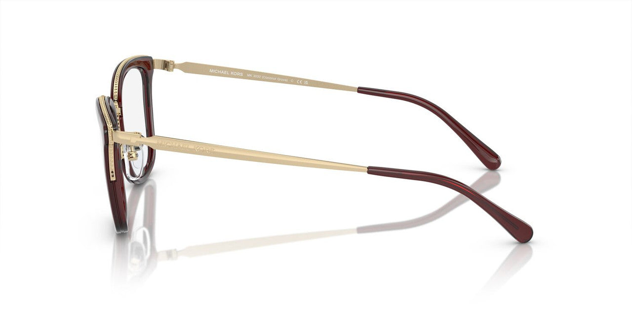 Lentes Oftálmicos Michael Kors MK3032 Rojo/Dorado