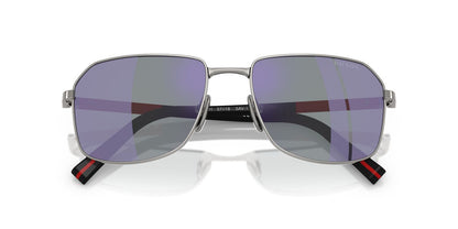 Lentes De Sol Prada Linea Rossa SPSA51 Plateado Oscuro