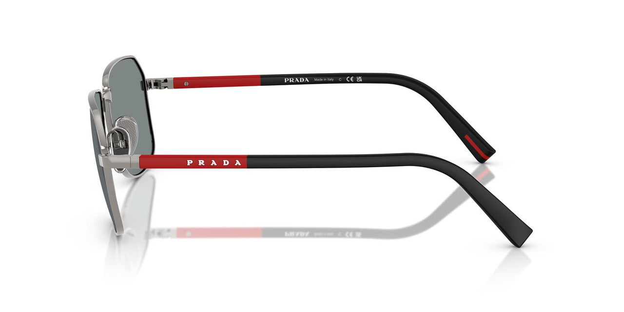 Lentes De Sol Prada Linea Rossa SPSA51 Plateado Oscuro