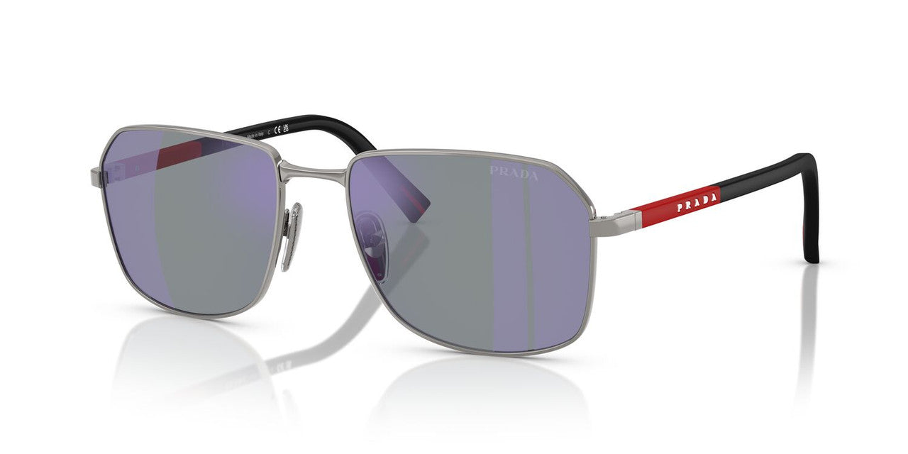 Lentes De Sol Prada Linea Rossa SPSA51 Plateado Oscuro