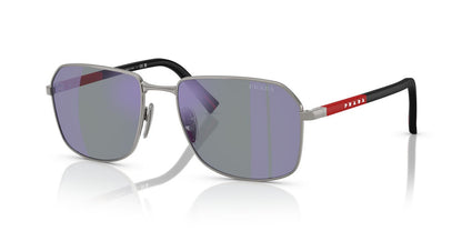 Lentes De Sol Prada Linea Rossa SPSA51 Plateado Oscuro