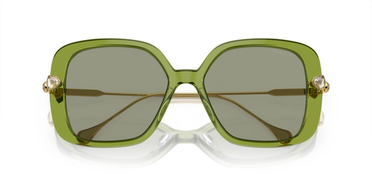 Lentes De Sol Swarovski SK6011 Verde Transparente
