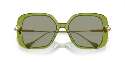 Lentes De Sol Swarovski SK6011 Verde Transparente