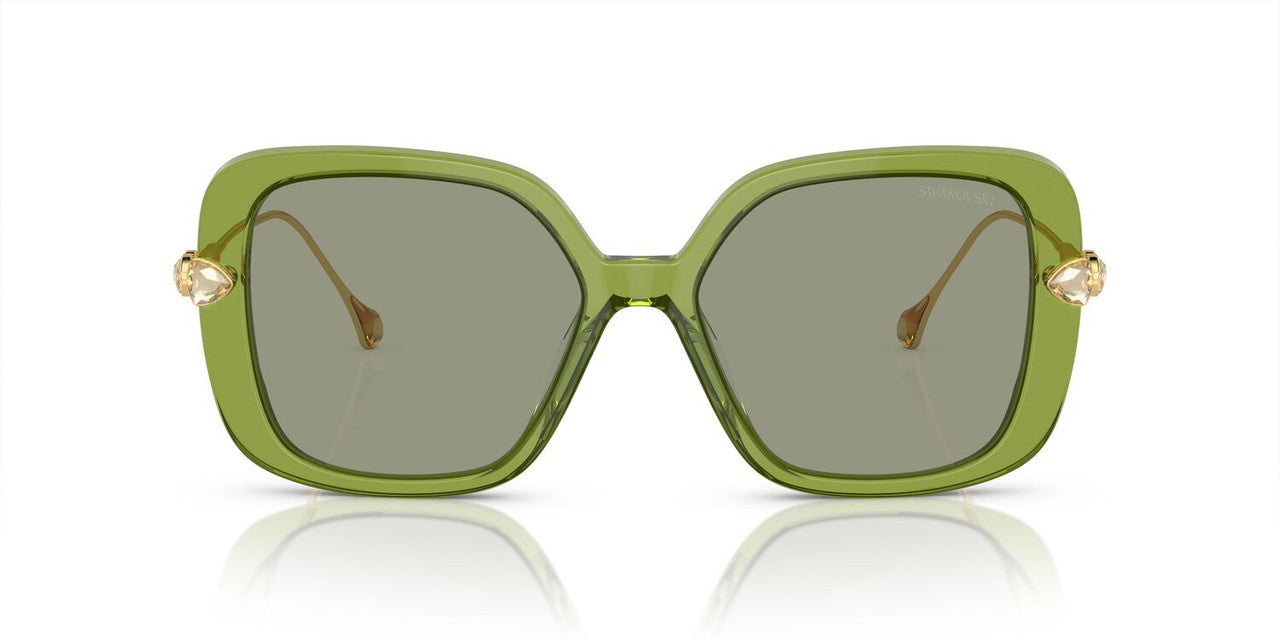 Lentes De Sol Swarovski SK6011 Verde Transparente