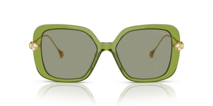 Lentes De Sol Swarovski SK6011 Verde Transparente