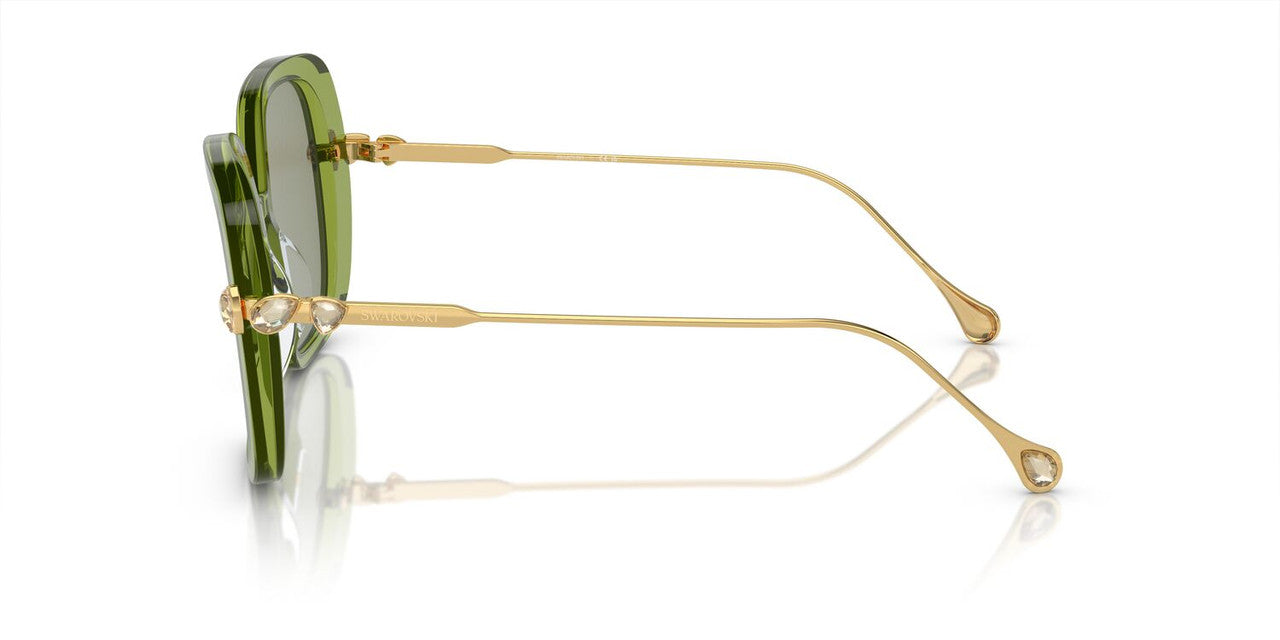 Lentes De Sol Swarovski SK6011 Verde Transparente