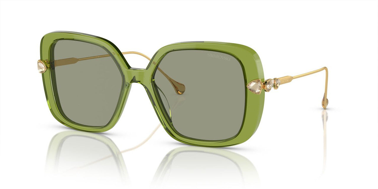 Lentes De Sol Swarovski SK6011 Verde Transparente