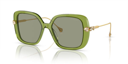 Lentes De Sol Swarovski SK6011 Verde Transparente