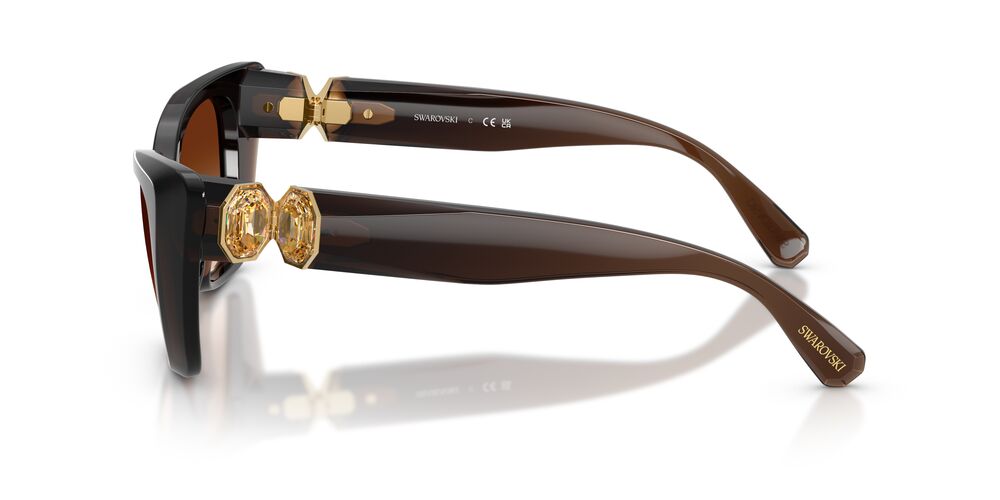 Lentes De Sol Swarovski SK6047 Cafe Transparente