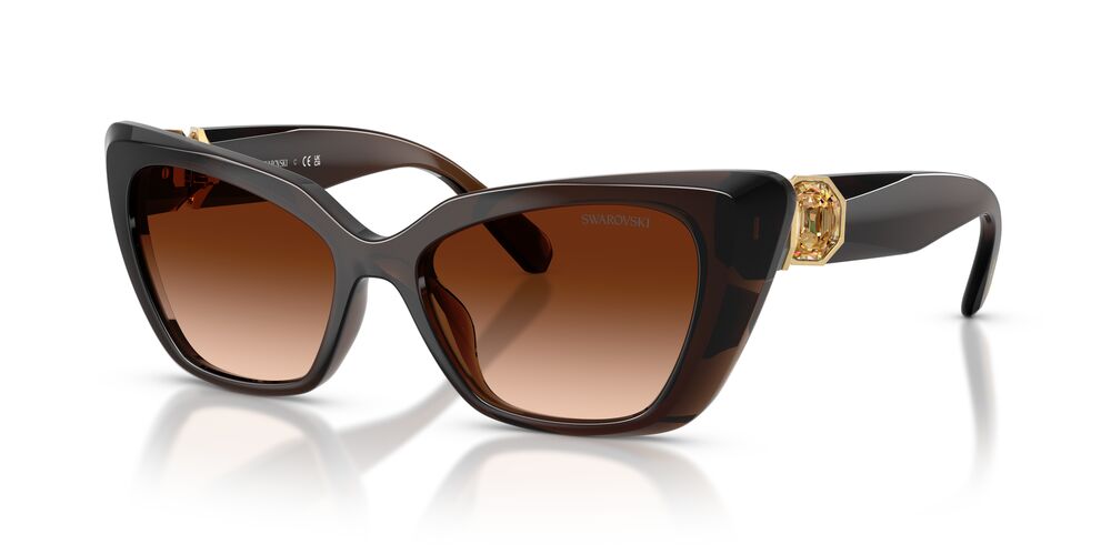 Lentes De Sol Swarovski SK6047 Cafe Transparente