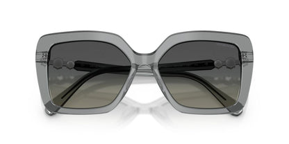 Lentes De Sol Swarovski SK6049 Gris Transparente