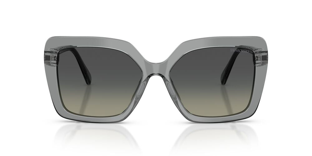 Lentes De Sol Swarovski SK6049 Gris Transparente
