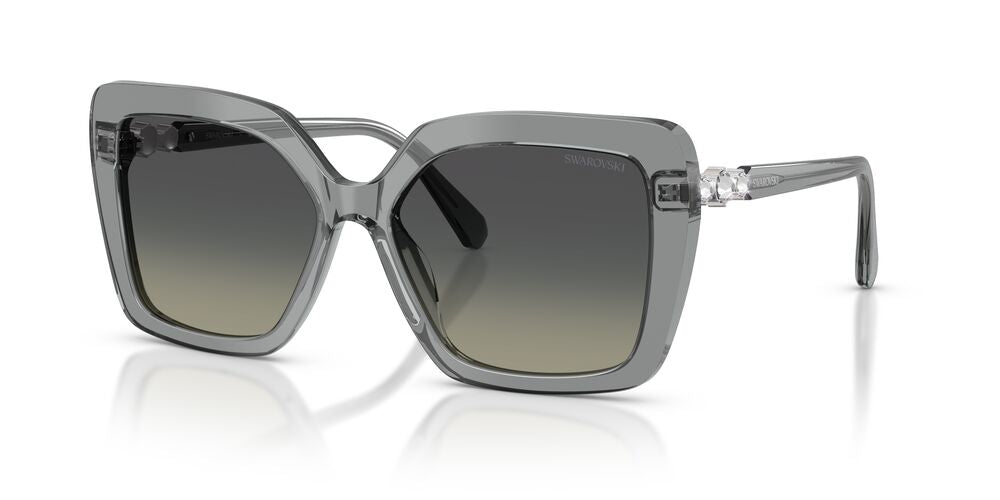 Lentes De Sol Swarovski SK6049 Gris Transparente