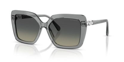 Lentes De Sol Swarovski SK6049 Gris Transparente
