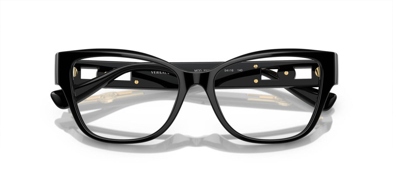 Lentes Oftálmicos Versace VE3347 Negro/Dorado