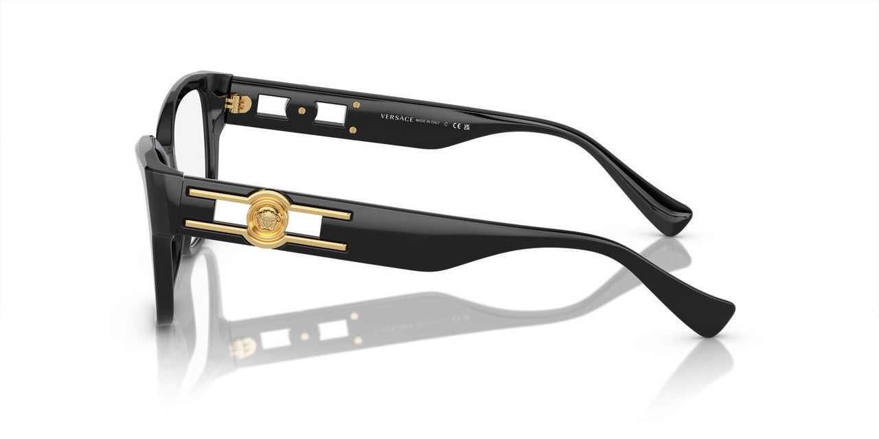 Lentes Oftálmicos Versace VE3347 Negro/Dorado