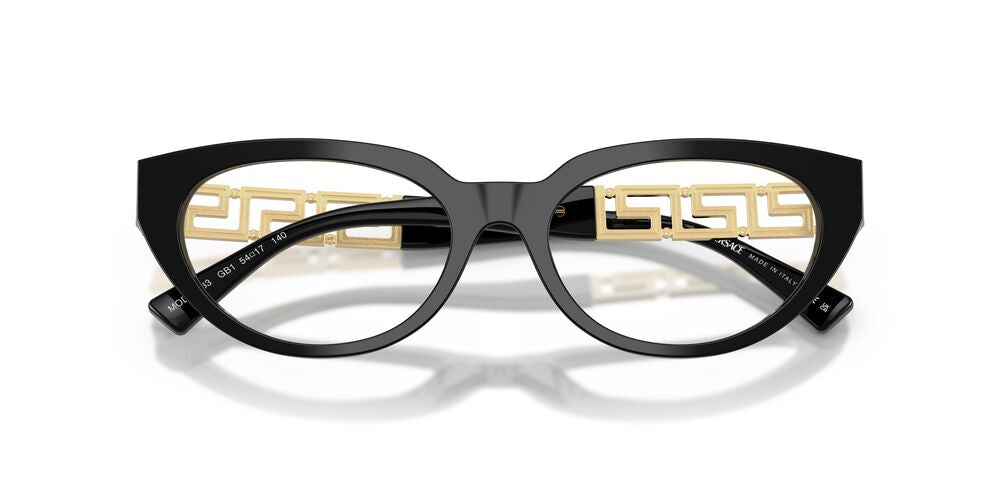 Lentes Oftálmicos Versace VE3383 Negro/Dorado