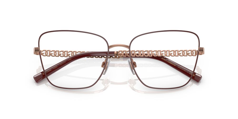 Lentes Oftálmicos Dolce & Gabbana DG1346 Vino/Dorado