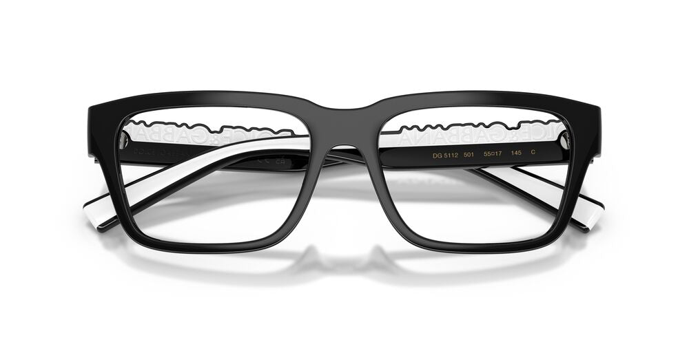 Lentes Oftálmicos Dolce & Gabbana DG5112 Negro/Blanco