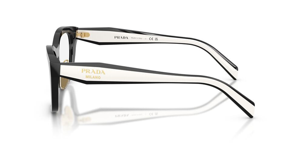 Lentes Oftálmicos Prada VPRD11-D Negro/Blanco