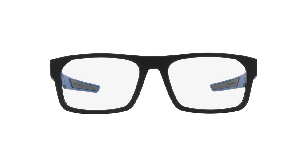 Lentes Oftálmicos Prada Linea Rossa VPS08O Negro Mate/Azul