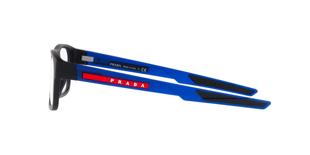 Lentes Oftálmicos Prada Linea Rossa VPS08O Negro Mate/Azul