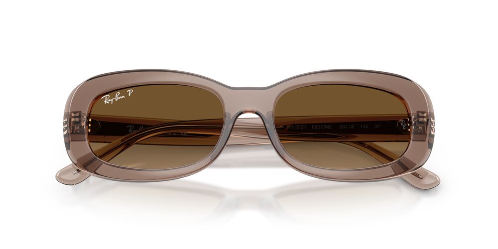 Lentes De Sol Ray-Ban RB2221 Beige Transparente