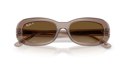 Lentes De Sol Ray-Ban RB2221 Beige Transparente